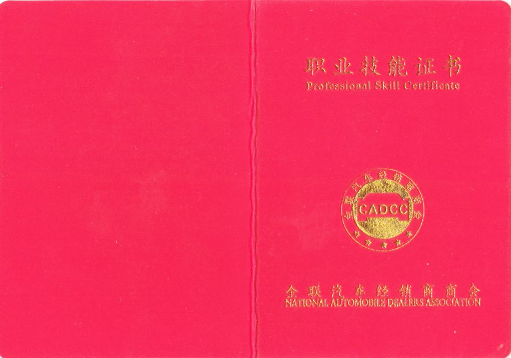 新能源（电动）汽车诊断维修技师证